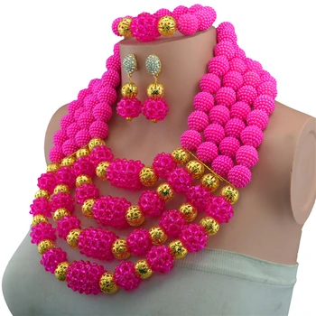 Wonderful Opaque Rose Bridal Beads Indian African Costume Jewelry Set Nigerian Wedding Necklace for Women Free Shipping WD674
Wonderful Opaque Rose Bridal Beads Indian African Costume Jewelry Set Nigerian Wedding Necklace for Women Free Shipping WD674
