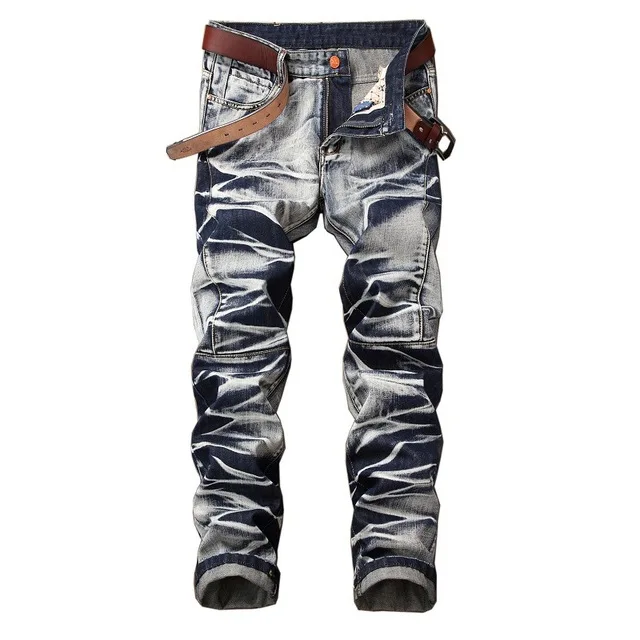 2019 New Men's Retro Nostalgia Straight Jeans Personality male demin pants Man Plus Size 29-42 Casual Long Pants Trousers
2019 New Men's Retro Nostalgia Straight Jeans Personality male demin pants Man Plus Size 29-42 Casual Long Pants Trousers