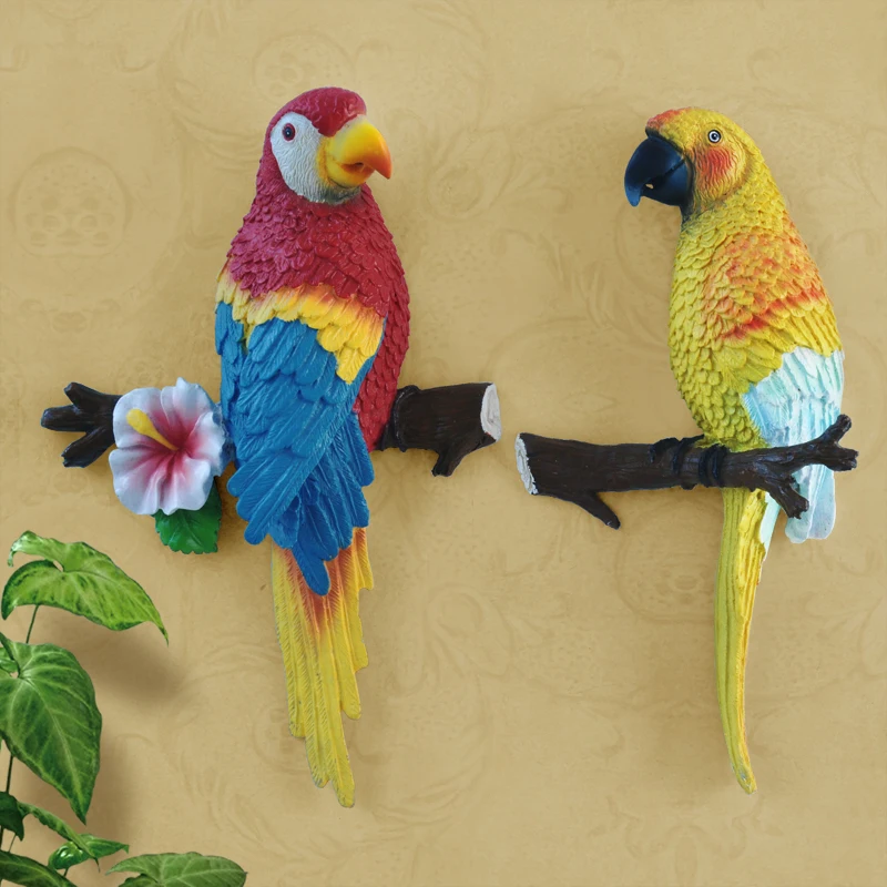 Home Furnishing jewelry European Garden mural wall decoration aisle simulation stereo parrot entrance wall hangings Pendant
Home Furnishing jewelry European Garden mural wall decoration aisle simulation stereo parrot entrance wall hangings Pendant