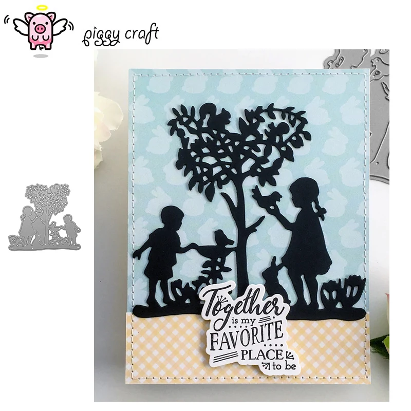 Piggy Craft metal cutting dies cut die mold Child playing with birds Scrapbook paper craft knife mould blade punch stencils dies
Piggy Craft metal cutting dies cut die mold Child playing with birds Scrapbook paper craft knife mould blade punch stencils dies