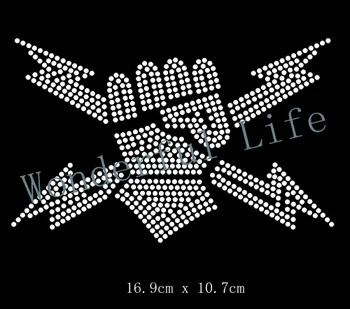 YX Free shipping Fist of Fury Power transfer hot iron on motif for t-shirts bags rhinestones design
YX Free shipping Fist of Fury Power transfer hot iron on motif for t-shirts bags rhinestones design