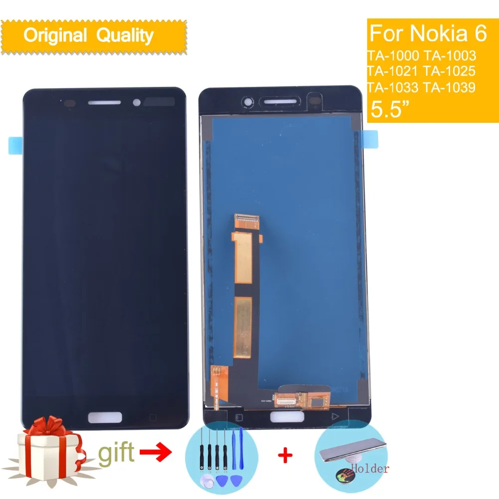 Original For Nokia 6 N6 LCD Display With Touch Screen Digitizer Assembly LCD TA-1000 TA-1003 TA-1021 TA-1025 TA-1033 TA-1039
Original For Nokia 6 N6 LCD Display With Touch Screen Digitizer Assembly LCD TA-1000 TA-1003 TA-1021 TA-1025 TA-1033 TA-1039