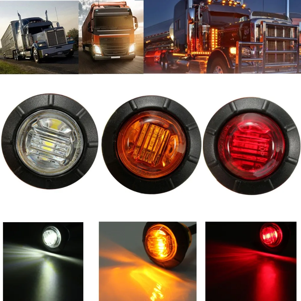 1x 12V Trailer Truck Led Side Marker Turn Signal Indicator Lights Red Amber Rear Side Marker Lamp Bus Lorry Car External Lights
1x 12V Trailer Truck Led Side Marker Turn Signal Indicator Lights Red Amber Rear Side Marker Lamp Bus Lorry Car External Lights