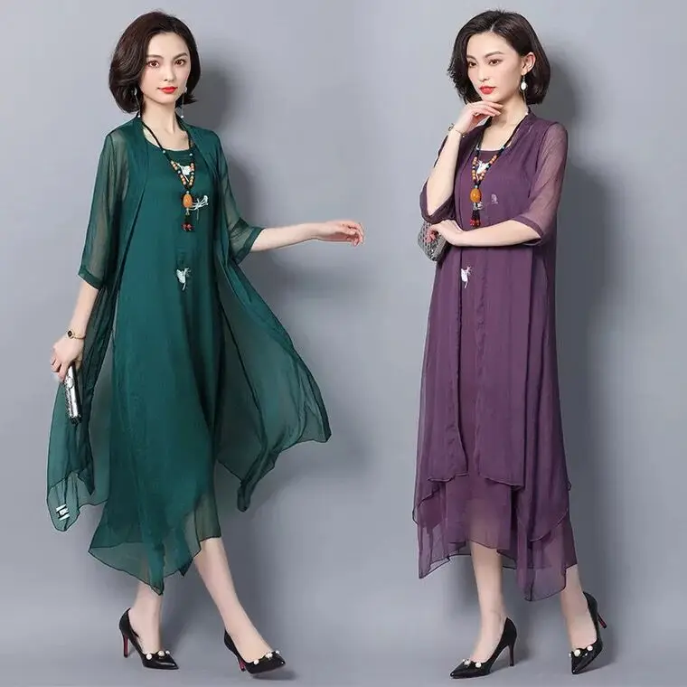 robe de soriee 2020 New Green Women's Gradient Mother Of The Bride Dresses With Jacket Asymmetric Chiffon Wedding Party Vestiods
robe de soriee 2020 New Green Women's Gradient Mother Of The Bride Dresses With Jacket Asymmetric Chiffon Wedding Party Vestiods