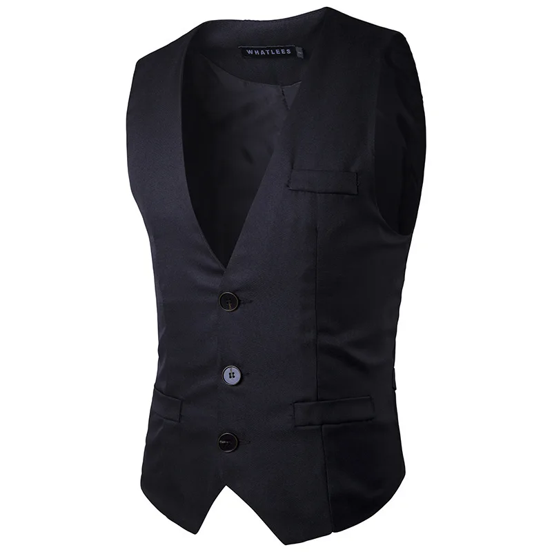 Wedding Suit Vests Men 2017 Spring New Single Breasted Business Mens Vests and Waistcoat Casual Slim Fit Party Gilet Homme Black
Wedding Suit Vests Men 2017 Spring New Single Breasted Business Mens Vests and Waistcoat Casual Slim Fit Party Gilet Homme Black