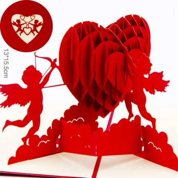 Free Shipping 2pcs/lot 3D Greeting Cards Thank You Card Handmade Pop Up Heart Shape Paper Cut Valentines Mother's Day Christmas
Free Shipping 2pcs/lot 3D Greeting Cards Thank You Card Handmade Pop Up Heart Shape Paper Cut Valentines Mother's Day Christmas