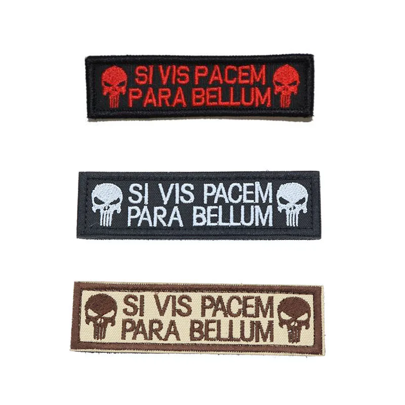 Punisher skeleton SI VIS PACEM Peace Clothing Tactical Backpack Badge Magic Embroidered Armband 2.6 * 9.5cm
Punisher skeleton SI VIS PACEM Peace Clothing Tactical Backpack Badge Magic Embroidered Armband 2.6 * 9.5cm