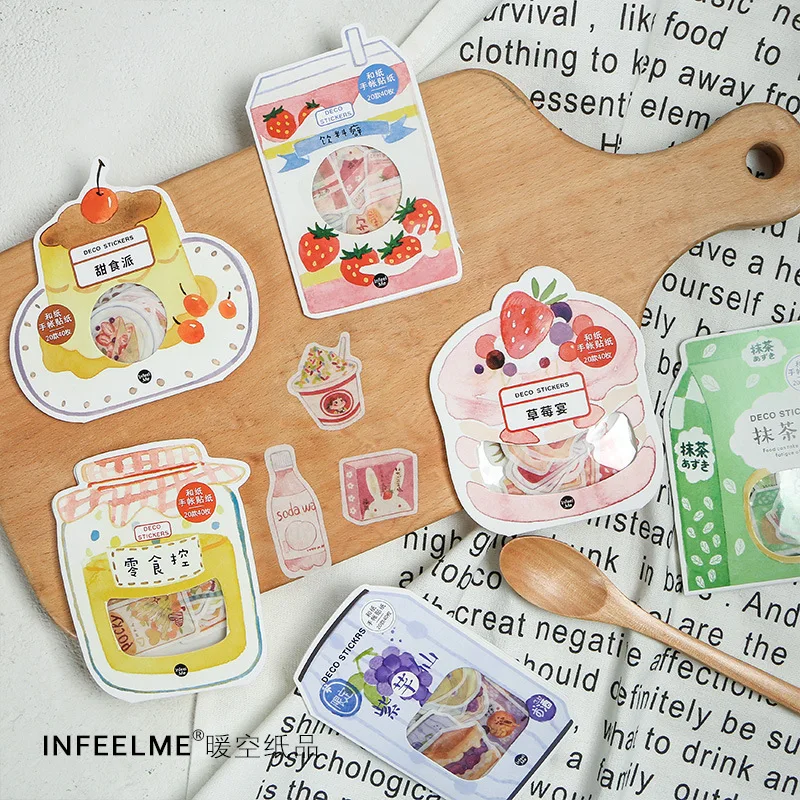 24 pack/lot Sweet Time Series Snack Decorative Stickers Adhesive Stickers DIY Decoration Diary Stationery Stickers Children Gift
24 pack/lot Sweet Time Series Snack Decorative Stickers Adhesive Stickers DIY Decoration Diary Stationery Stickers Children Gift