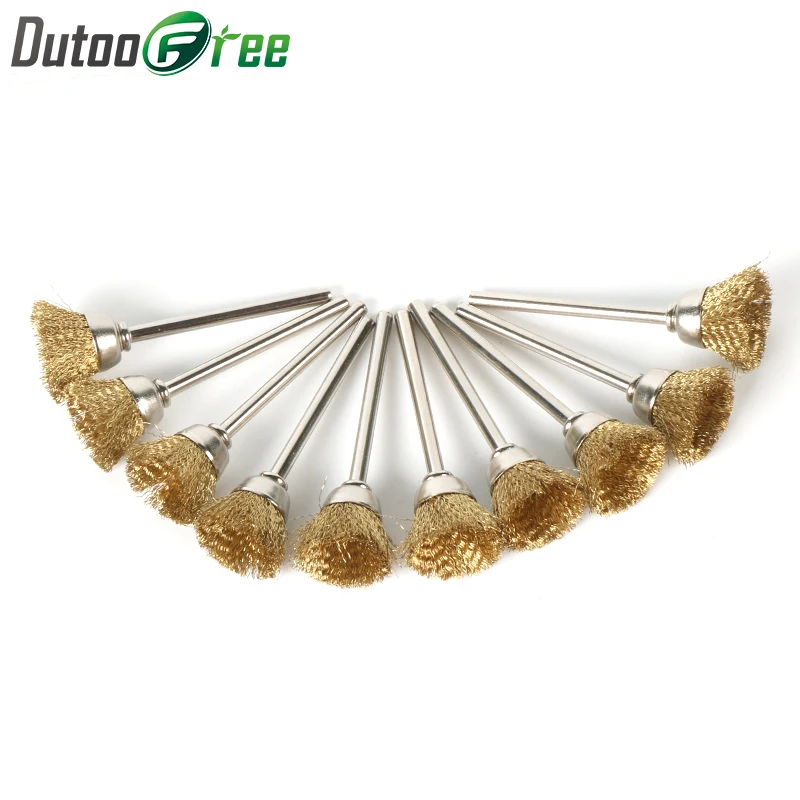 Dutoofree 10pcs Brass Wire Brushes Dremel Accessories For Dremel Rotary Tools Shape Diameter 15mm Shank Diameter 3mm Rotary Tool
Dutoofree 10pcs Brass Wire Brushes Dremel Accessories For Dremel Rotary Tools Shape Diameter 15mm Shank Diameter 3mm Rotary Tool