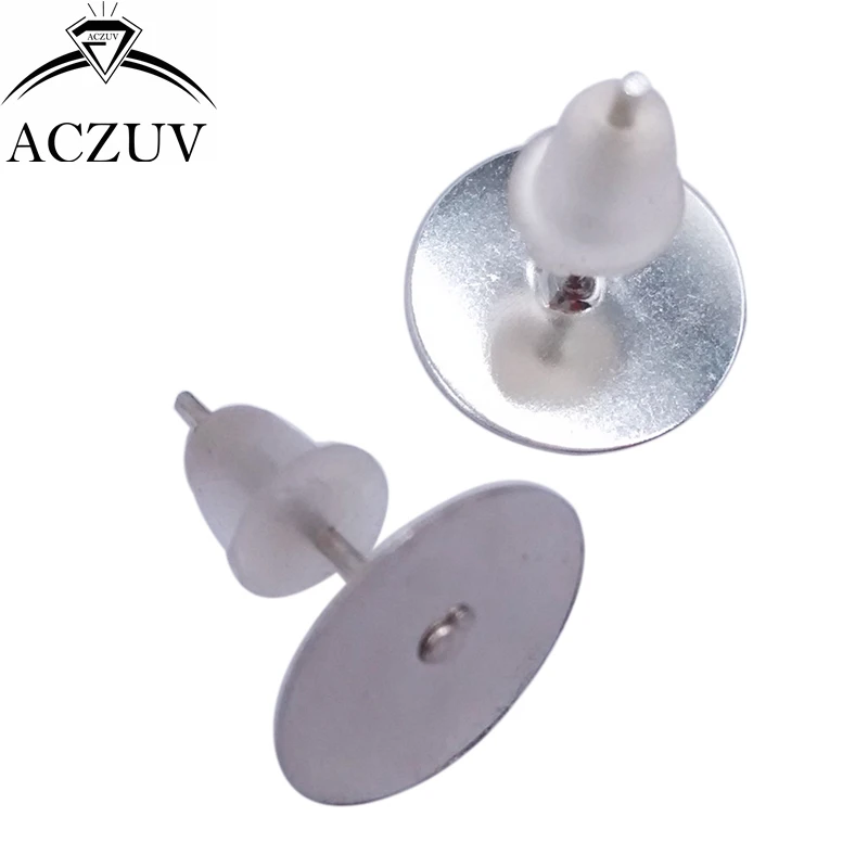 Rhodium Plated 1000pcs 4mm 6mm 8mm 10mm Glue Pad for Cabochon Stud Earring Posts W/ Rubber Stoppers Backs Findings EDT015
Rhodium Plated 1000pcs 4mm 6mm 8mm 10mm Glue Pad for Cabochon Stud Earring Posts W/ Rubber Stoppers Backs Findings EDT015