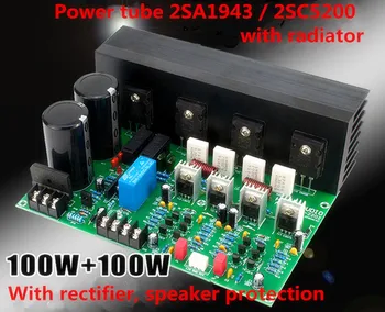 2SC5200 2SA1943 C5200 1943 AC32V 150W+150W 4R 2.0 channel HIFI DIY amplifier board with rectifier speaker protection radiator
2SC5200 2SA1943 C5200 1943 AC32V 150W+150W 4R 2.0 channel HIFI DIY amplifier board with rectifier speaker protection radiator