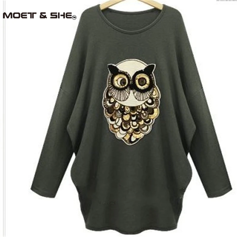 Clearance! Winter New Moletom Vestidos Feminino Women Printing Owls Plus Thick Long-Sleeved Batwing Sweater Dress C5O263
Clearance! Winter New Moletom Vestidos Feminino Women Printing Owls Plus Thick Long-Sleeved Batwing Sweater Dress C5O263