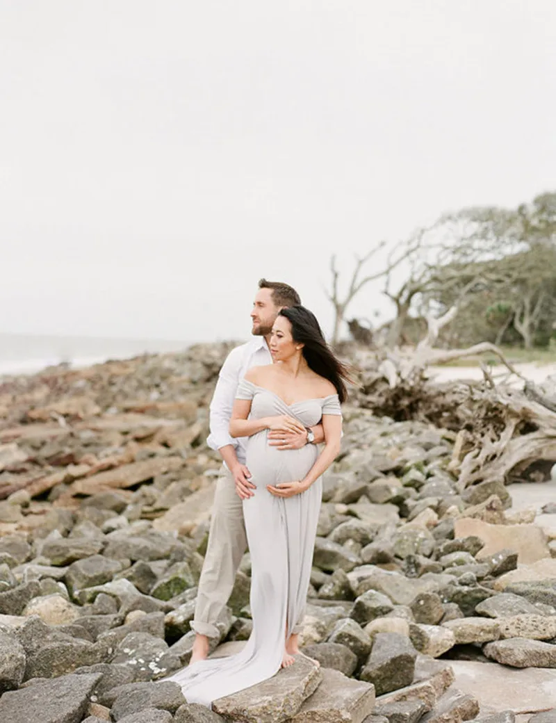 European American Style High Slit Soft Fabric Comfortable Shouderless Pregnant Women Ladies Casual Party Maternity Long Dress
European American Style High Slit Soft Fabric Comfortable Shouderless Pregnant Women Ladies Casual Party Maternity Long Dress