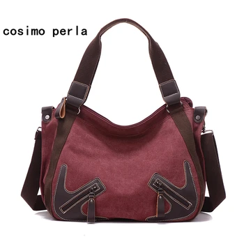 High Quality Canvas Shoulder Tote Bags for Women 2020 Vintage Style Big Hand Bag Fashion Design Large Capacity Shopper Purses
High Quality Canvas Shoulder Tote Bags for Women 2020 Vintage Style Big Hand Bag Fashion Design Large Capacity Shopper Purses