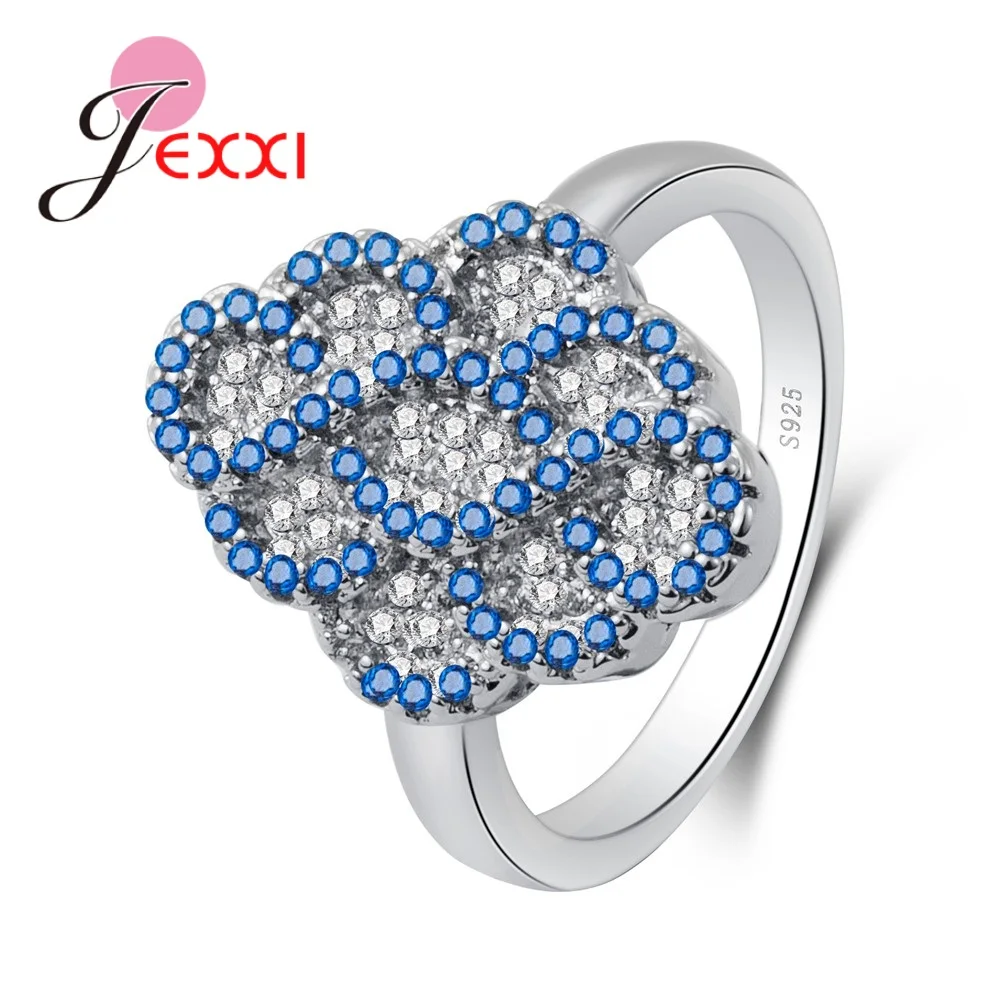 Jemmin Good Elegant Shinning Blue Cubic Zirconia Simple Flower Style Pure 925 Sterling Sliver Rings For Women Fine Wedding Ring
Jemmin Good Elegant Shinning Blue Cubic Zirconia Simple Flower Style Pure 925 Sterling Sliver Rings For Women Fine Wedding Ring