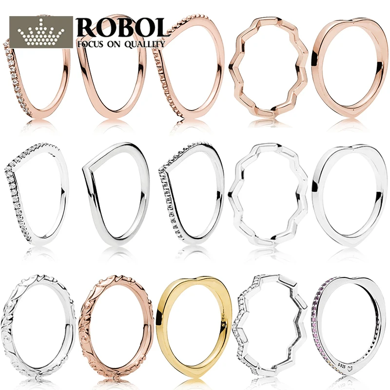 ROBOL Original 100% 925 Sterling Silver Rings Engraved LOGO Original Model Production Women Ring Wish Multi-Color Heart Ring
ROBOL Original 100% 925 Sterling Silver Rings Engraved LOGO Original Model Production Women Ring Wish Multi-Color Heart Ring
