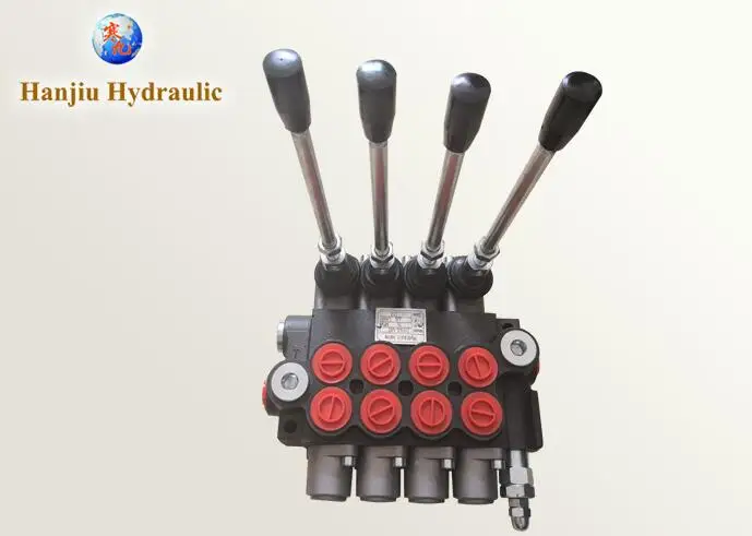 Maximum flow rate 40L/min Manual control valve 4 spool for Hydraulic post hole auger
Maximum flow rate 40L/min Manual control valve 4 spool for Hydraulic post hole auger