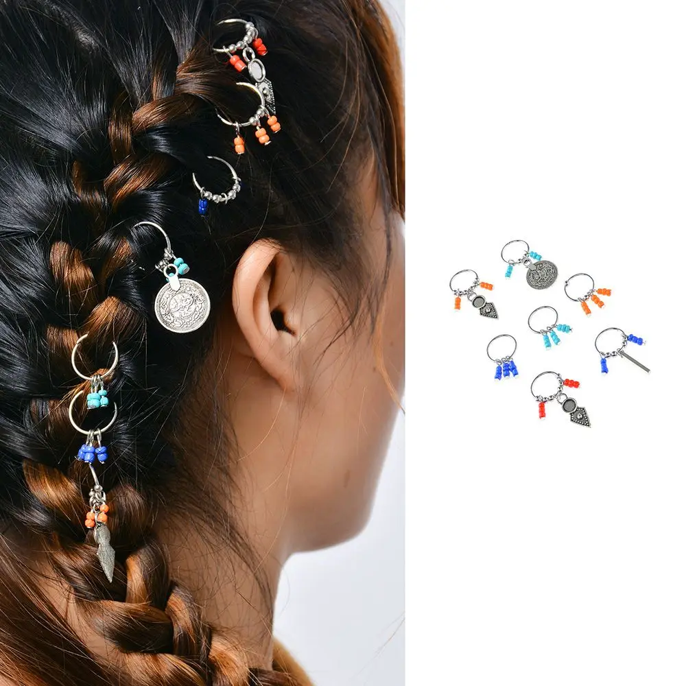7pcs Hair Braided Ring Gold Silver Circle Leaf Clip Hairpin Jewelry Design Dreadlock Hoop Circle Hair Accessories
7pcs Hair Braided Ring Gold Silver Circle Leaf Clip Hairpin Jewelry Design Dreadlock Hoop Circle Hair Accessories