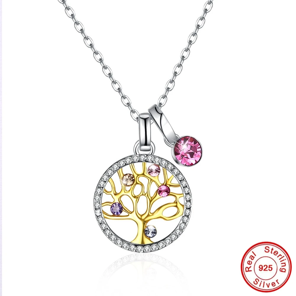 Цепочки и ожерелья Древо жизни признаны 100% S925 романтический подарок для любителя