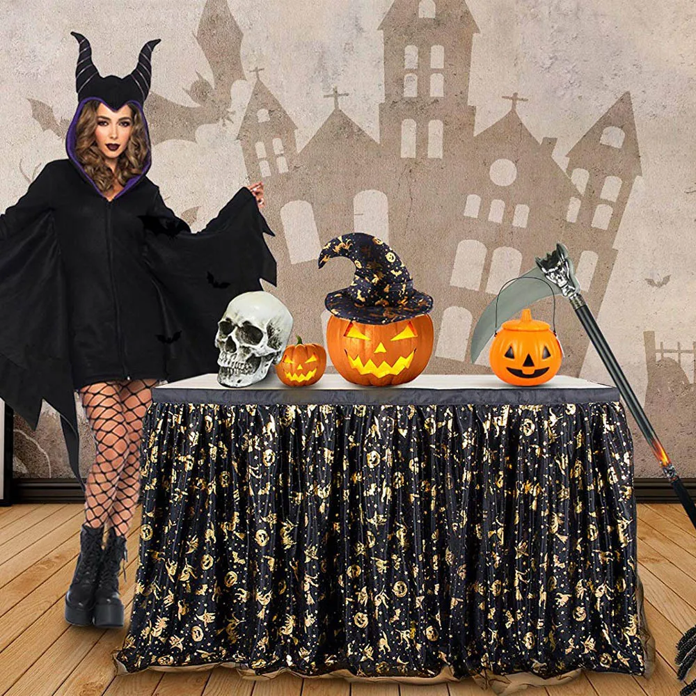 183 x 78 cm Halloween Party Tulle Tutu Table Skirt 2 Layers DIY Tutu Tableware Tablecloth for Dinner Banquet Table Decorations
183 x 78 cm Halloween Party Tulle Tutu Table Skirt 2 Layers DIY Tutu Tableware Tablecloth for Dinner Banquet Table Decorations