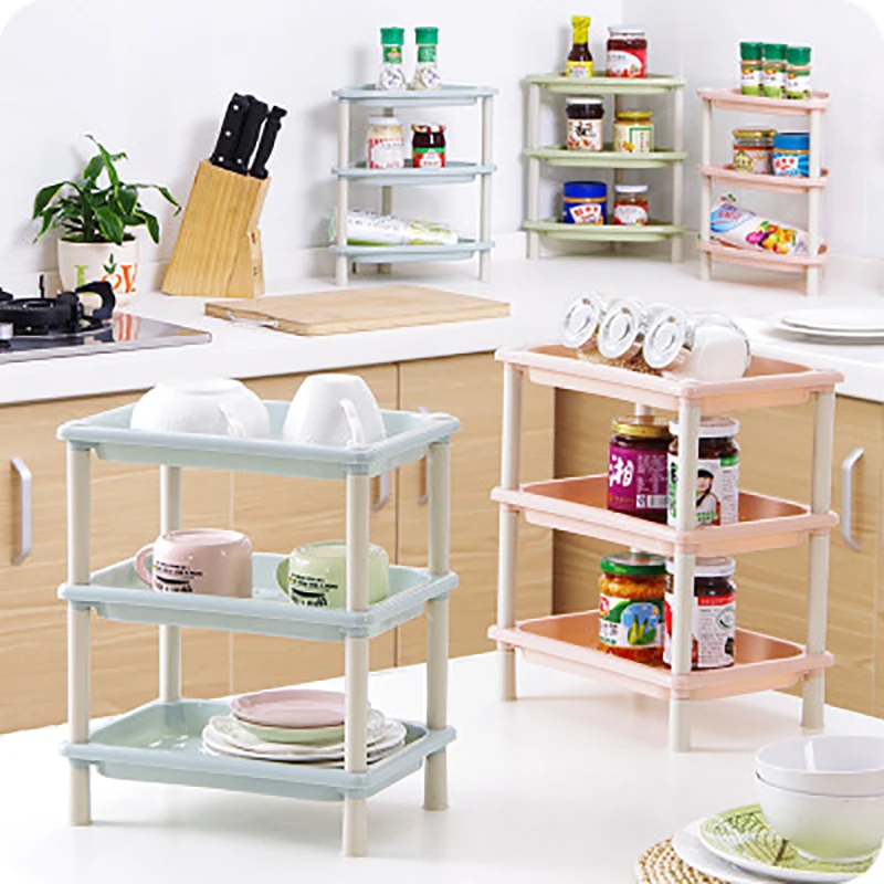 1 PC Floor-standing Storage Rack Square Plastic 3-layer Rack for Storing Kitchen Utensils and Bathroom Supplies
1 PC Floor-standing Storage Rack Square Plastic 3-layer Rack for Storing Kitchen Utensils and Bathroom Supplies
