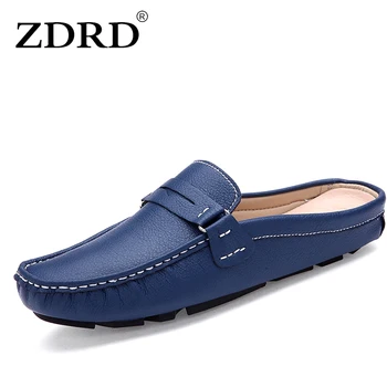 ZDRD 2018 New Summer Men's Casual Shoes, Baotou Lazy British Cowhide Sandals, Peas Half Drag, Men's Leather Breathable Slippers,
ZDRD 2018 New Summer Men's Casual Shoes, Baotou Lazy British Cowhide Sandals, Peas Half Drag, Men's Leather Breathable Slippers,