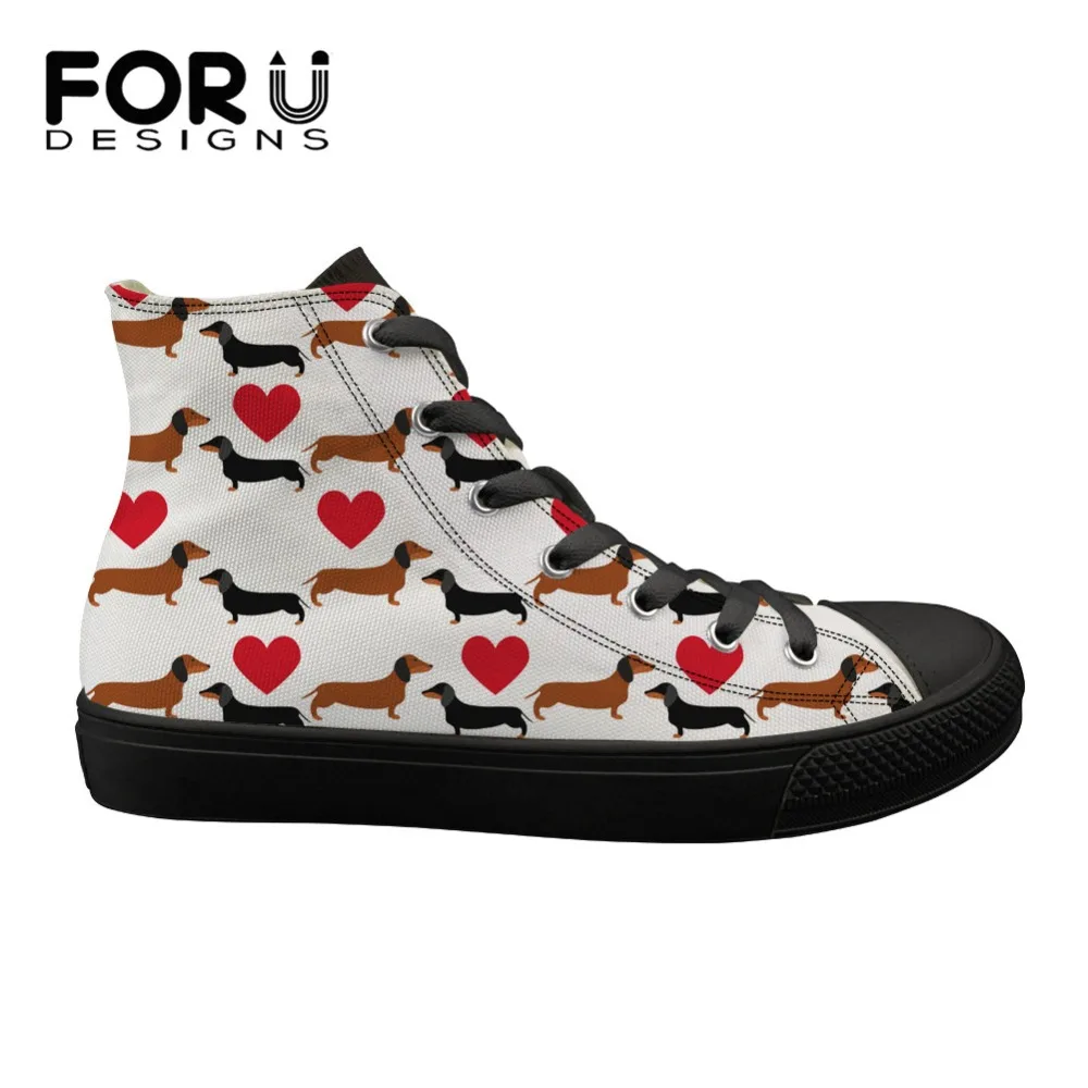 FORUDESIGNS 2019 NEW Women's Sneakers Black Cute Animal Dachshund Printed High Top Lace-up Women's Vulcanize Canvas Shoes Woman
FORUDESIGNS 2019 NEW Women's Sneakers Black Cute Animal Dachshund Printed High Top Lace-up Women's Vulcanize Canvas Shoes Woman
