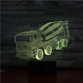 Led Night Light Concrete Agitator Mixer Truck 3d Illusion 7 Color Changing Childrens Baby Nightlight Gifts Table Lamp Bedroom
Led Night Light Concrete Agitator Mixer Truck 3d Illusion 7 Color Changing Childrens Baby Nightlight Gifts Table Lamp Bedroom