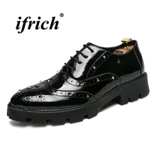 2018 Hot Sale Men Luxury Brand Shoes Black Red Brogue Designer Men Footwear Lace Up Party Shoes Male Thick Soled Social Shoes
2018 Hot Sale Men Luxury Brand Shoes Black Red Brogue Designer Men Footwear Lace Up Party Shoes Male Thick Soled Social Shoes