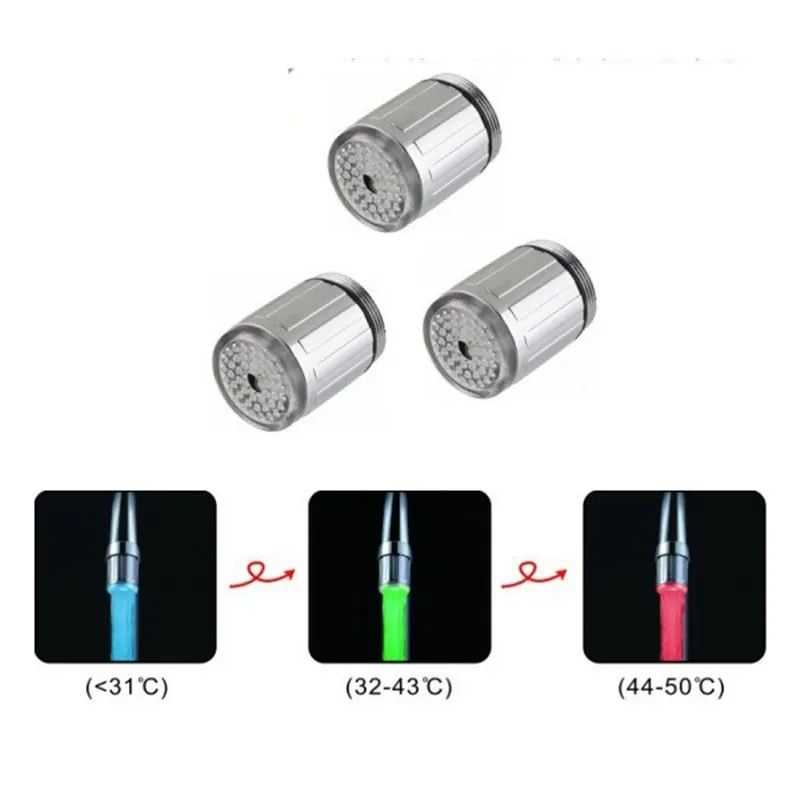 Temperature Control 3 Colors Led Faucet Luminous Color Changing Faucet Lamp Night Bathroom Essential Wholesale
Temperature Control 3 Colors Led Faucet Luminous Color Changing Faucet Lamp Night Bathroom Essential Wholesale