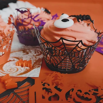 Paper Cup Cake Holder Cream Bowl Halloween Cup Hollow Spider Web Pumpkin Horror Castle Creative Vintage Cartoon Cup 12/24pcs/set
Paper Cup Cake Holder Cream Bowl Halloween Cup Hollow Spider Web Pumpkin Horror Castle Creative Vintage Cartoon Cup 12/24pcs/set