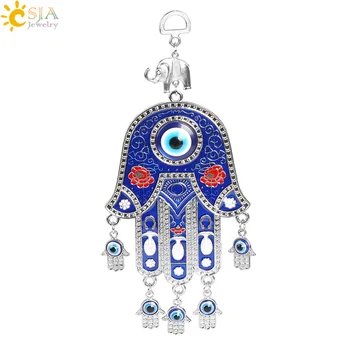 CSJA Muhammad Hamsa Hand of Fatima Muslim Pendants Home Wall Hanging Decor Turkey Blue Evil Eye Nazar Elephant Lucky Amulet E726
CSJA Muhammad Hamsa Hand of Fatima Muslim Pendants Home Wall Hanging Decor Turkey Blue Evil Eye Nazar Elephant Lucky Amulet E726