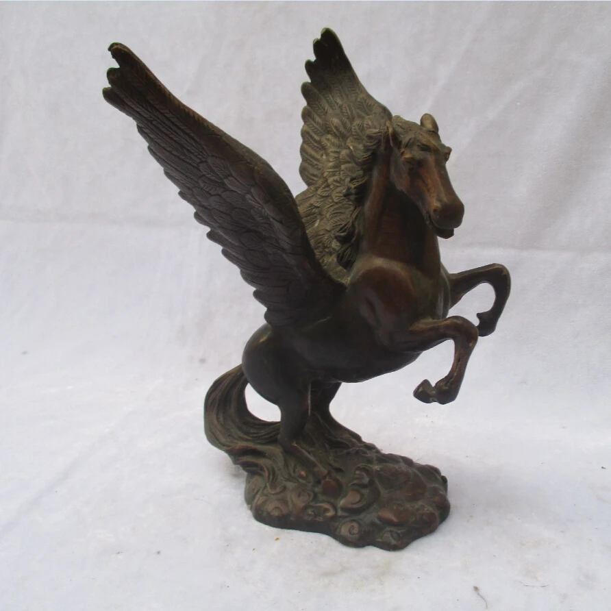 Collectible Chinese Old Copper Carved Flying Horse Sculpture /Antique Horse statue 01
Collectible Chinese Old Copper Carved Flying Horse Sculpture /Antique Horse statue 01