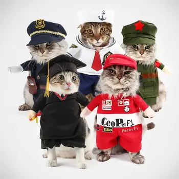Funny Dog Cat Costumes Boxer Doctor Nurse Cosplay Suit Pet Clothing Halloween Uniform Clothes For Puppy Dogs Costume for a cat
Funny Dog Cat Costumes Boxer Doctor Nurse Cosplay Suit Pet Clothing Halloween Uniform Clothes For Puppy Dogs Costume for a cat