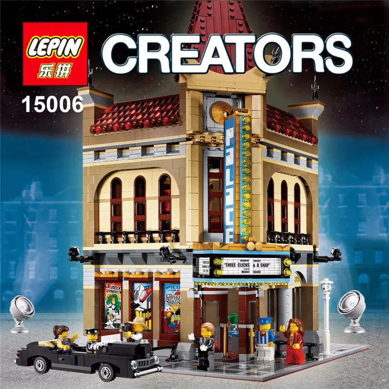 LEPIN 15006 Creator Palace Cinema Model Building Blocks set Bricks Toys Compatible With 10232 Bricks Blocks Christmas Gifts
LEPIN 15006 Creator Palace Cinema Model Building Blocks set Bricks Toys Compatible With 10232 Bricks Blocks Christmas Gifts