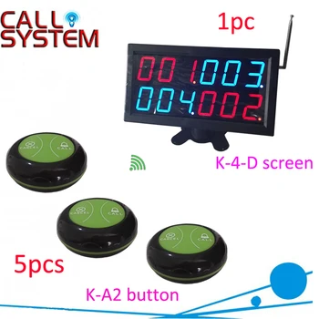 433.92MHz Wireless Restaurant Pager Calling System 5 Call Button 1 Dispaly Receiver
433.92MHz Wireless Restaurant Pager Calling System 5 Call Button 1 Dispaly Receiver