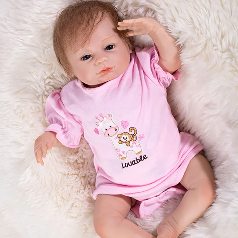 46cm reborn Silicone babies dolls pink clothes real looking bebe alive dolls infant toy bonecas brinquedos kids birthday gift
46cm reborn Silicone babies dolls pink clothes real looking bebe alive dolls infant toy bonecas brinquedos kids birthday gift