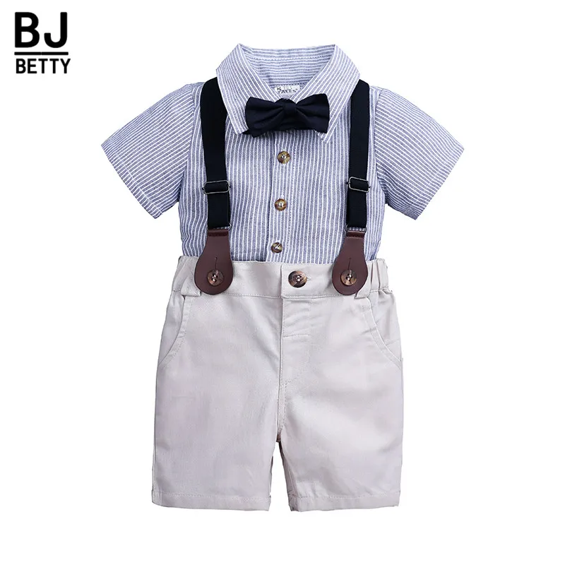 Summer Newborn Baby Sets Infant Clothing Gentleman Suit Striped Shirt+Bow Tie+Suspender Trousers BBC0589
Summer Newborn Baby Sets Infant Clothing Gentleman Suit Striped Shirt+Bow Tie+Suspender Trousers BBC0589