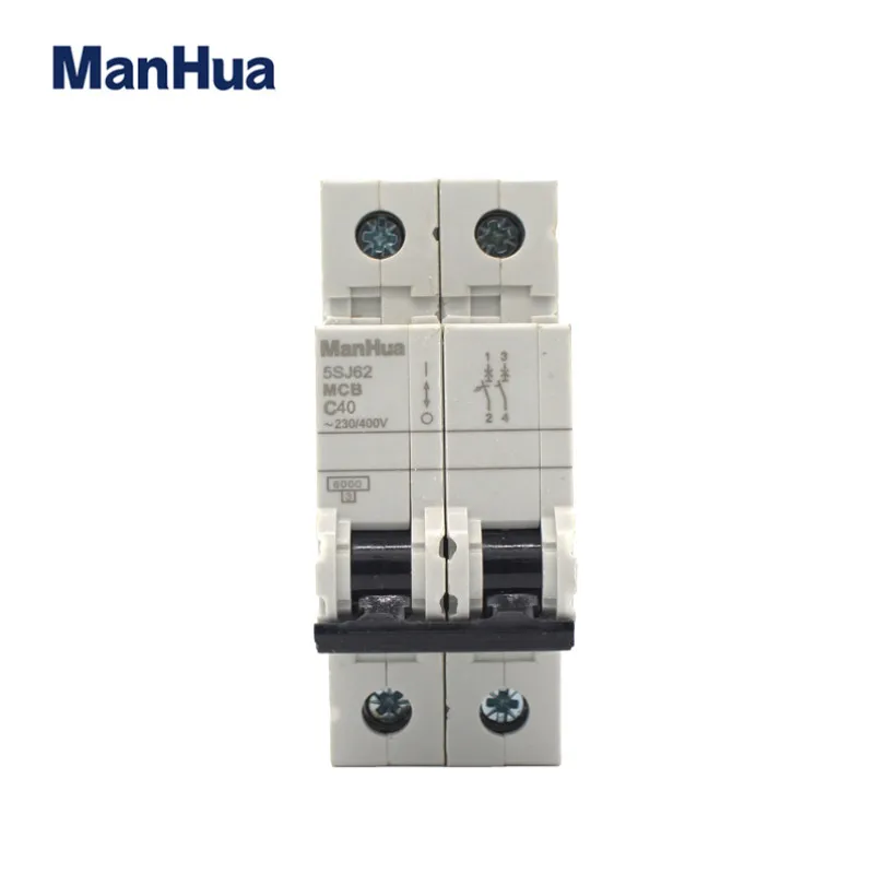 ManHua 2P DC Air Automatic C40 Voltage Relay Disjunctor Miniature Circuit Breaker
ManHua 2P DC Air Automatic C40 Voltage Relay Disjunctor Miniature Circuit Breaker