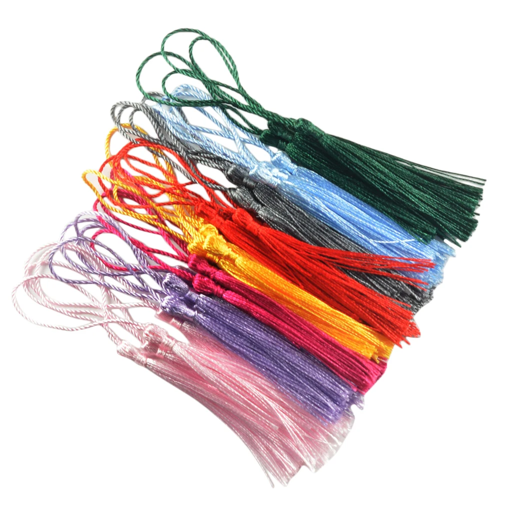 30 Pieces Mixed Color Floss Bookmark Tassels Classic Assortment With Cord Loops For Handmade Jewelry Making Findings
30 Pieces Mixed Color Floss Bookmark Tassels Classic Assortment With Cord Loops For Handmade Jewelry Making Findings