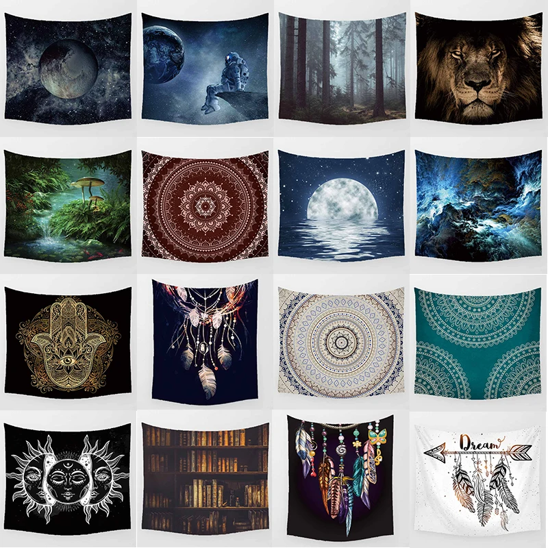 Hot sale custom large different styles wall hanging tapestry home decoration wall tapestry size L 200*150cm M 150*130cm
Hot sale custom large different styles wall hanging tapestry home decoration wall tapestry size L 200*150cm M 150*130cm