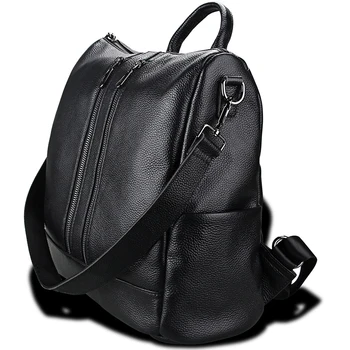 Genuine Leather Black Backpack for Teenage Girl Laptop School Leather Backpacks Female Backpack Women Top-handle Shoulder Bag
Genuine Leather Black Backpack for Teenage Girl Laptop School Leather Backpacks Female Backpack Women Top-handle Shoulder Bag