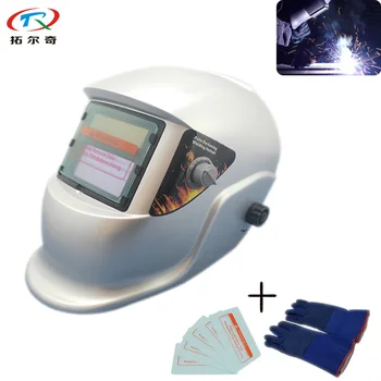 Silver Welding Equipment Power Tools Full Protection Auto Darkening Welding Helmet Tig Mig Arc Agron Welder Mask TRQ-HS02-2233FF
Silver Welding Equipment Power Tools Full Protection Auto Darkening Welding Helmet Tig Mig Arc Agron Welder Mask TRQ-HS02-2233FF