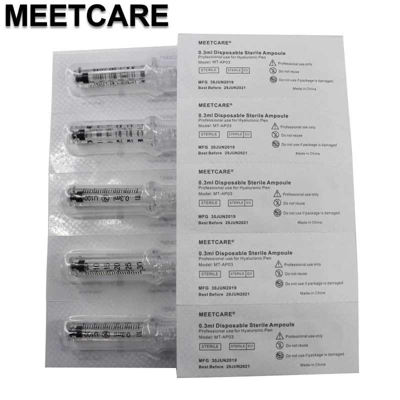0.3ML Syringe Ampoule Head for Hyaluronic Pen Disposable Sterile Consumables Hyaluronique Gun Removal Wrinkle Lip Lifting
0.3ML Syringe Ampoule Head for Hyaluronic Pen Disposable Sterile Consumables Hyaluronique Gun Removal Wrinkle Lip Lifting