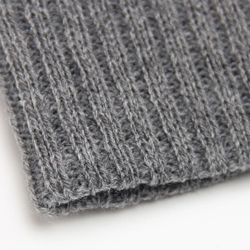 Autumn Winter Skullies Beanie Kintted Cap Women Men Solid Color Outdoor Warm Wool Hat Fashion Unisex Striped Knit Hats CP0270 (7)