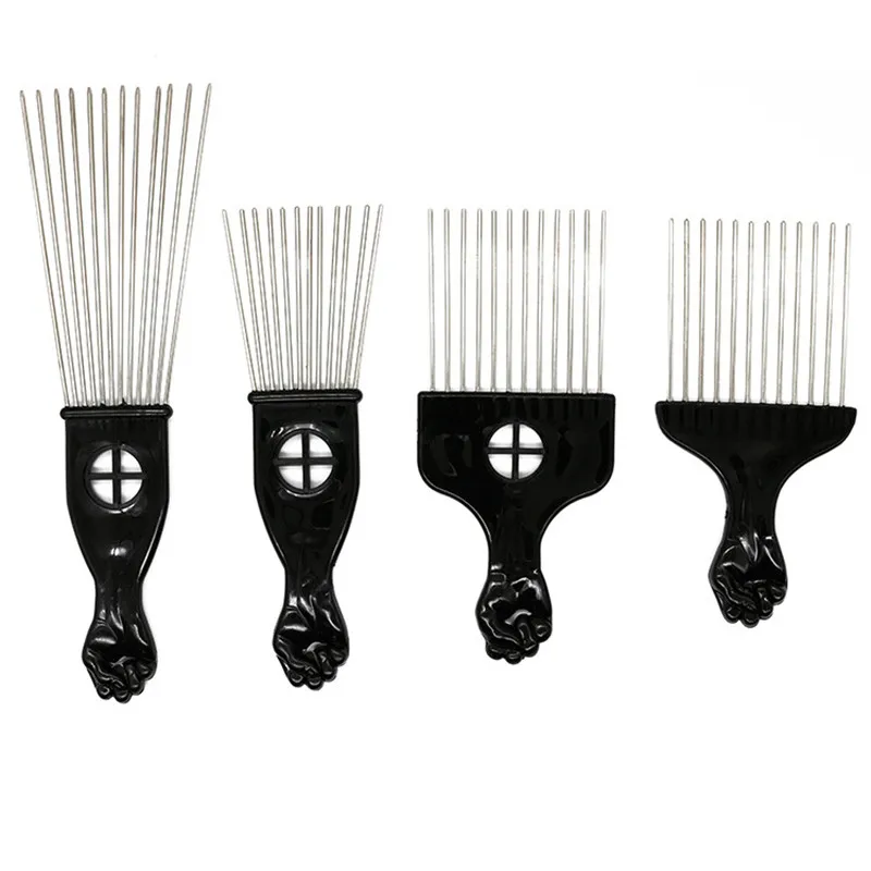 Wide Teeth Salon Use Black Metal African American Pick Comb Insert Curly Hairbrush Afro Hair Comb For Hairdressing Styling Tool
Wide Teeth Salon Use Black Metal African American Pick Comb Insert Curly Hairbrush Afro Hair Comb For Hairdressing Styling Tool
