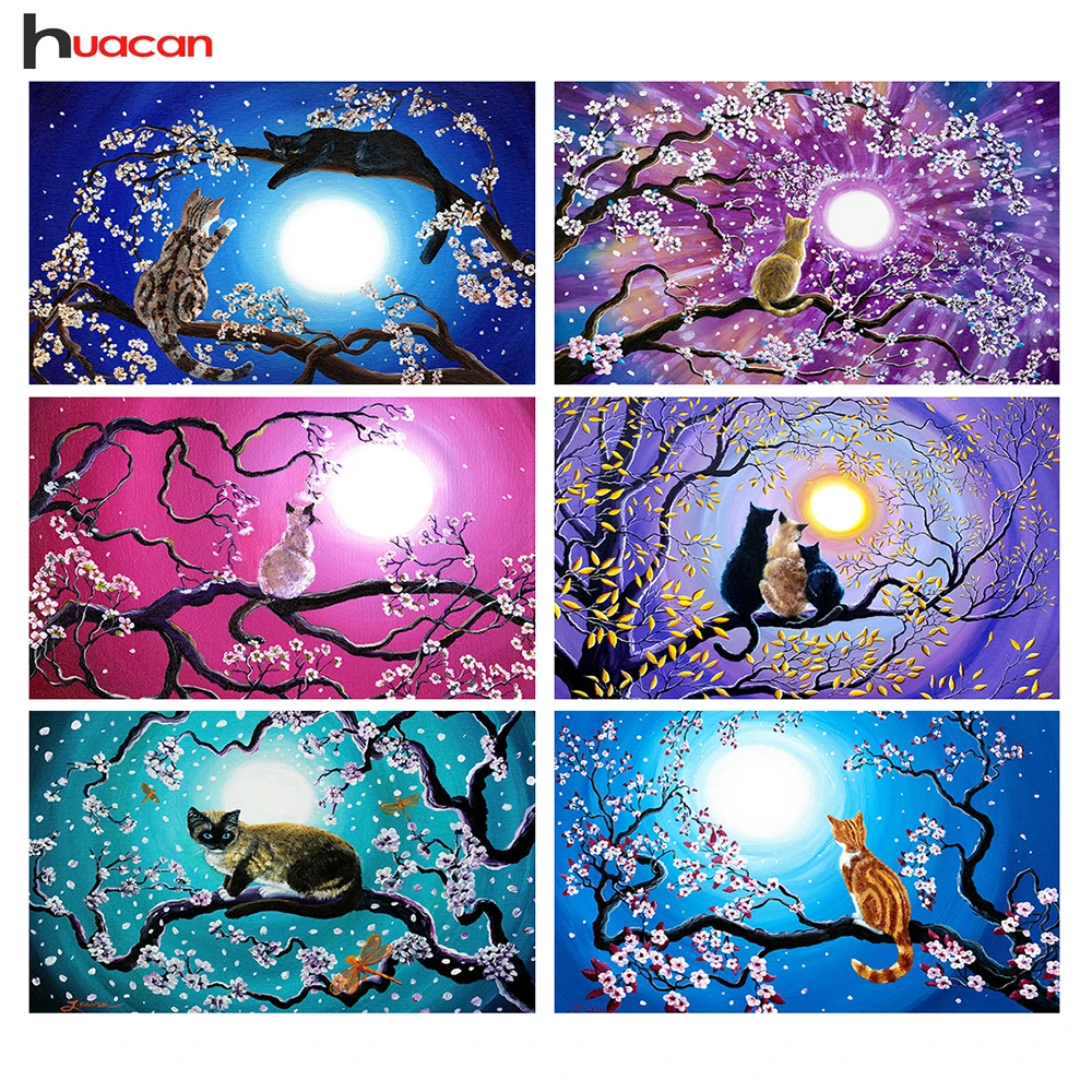 Huacan Diamond Painting Cat Full Square Diamond Embroidery Animal Pictures Rhinestones Beadwork Diamond Mosaic Home Decor
Huacan Diamond Painting Cat Full Square Diamond Embroidery Animal Pictures Rhinestones Beadwork Diamond Mosaic Home Decor