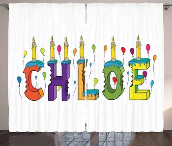 Chloe Curtains Lettering with Cheerful Bitten Cake Candles Girly Birthday Party Design First Name Living Room Bedroom Window
Chloe Curtains Lettering with Cheerful Bitten Cake Candles Girly Birthday Party Design First Name Living Room Bedroom Window