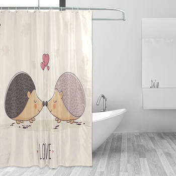 High Quality Shower Curtains Hedgehog Love Bath Screens Home Decor Polyester Fabric Waterproof and Mildew Proof with 12 Hooks
High Quality Shower Curtains Hedgehog Love Bath Screens Home Decor Polyester Fabric Waterproof and Mildew Proof with 12 Hooks