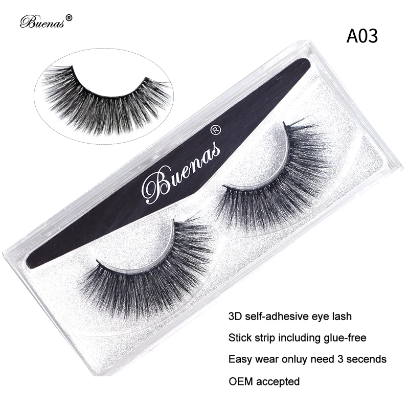 Buenas self-adhesive eye lashes 3D glue-free full strip lashes easy wear stick band eyelashes extensions 3d false eyelashes
Buenas self-adhesive eye lashes 3D glue-free full strip lashes easy wear stick band eyelashes extensions 3d false eyelashes